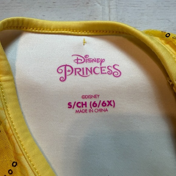 Disney Princess Belle Dress Beauty And The Beast Costume Girls Size Small 6/6X - Picture 9 of 11